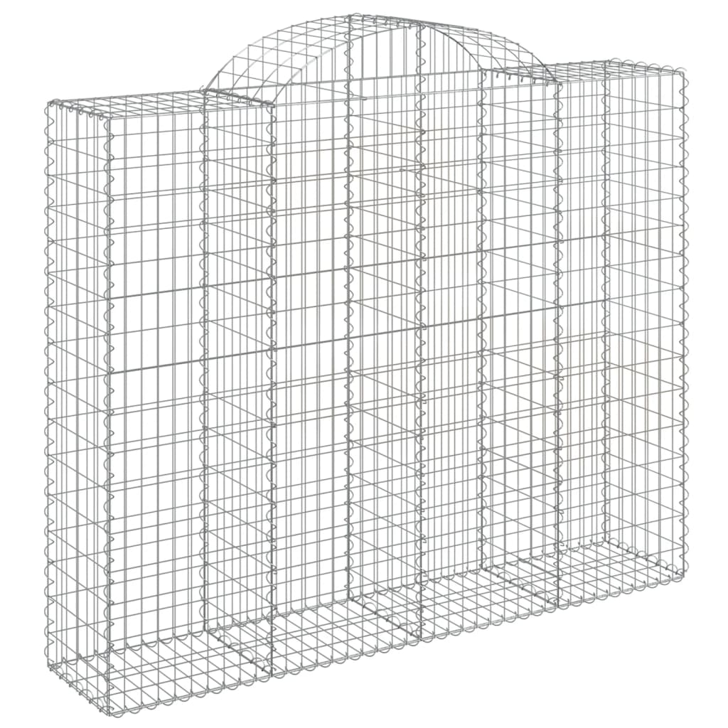 Lučne gabionske košare 5 kom 200x50x160/180cm pocinčano željezo