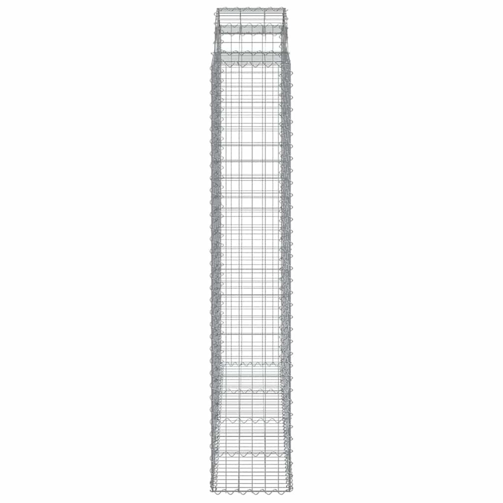 Lučne gabionske košare 20 kom 200x50x220/240 cm pocinčano željezo