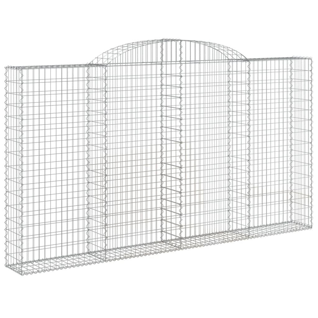 Lučne gabionske košare 5 kom 300x30x160/180cm pocinčano željezo
