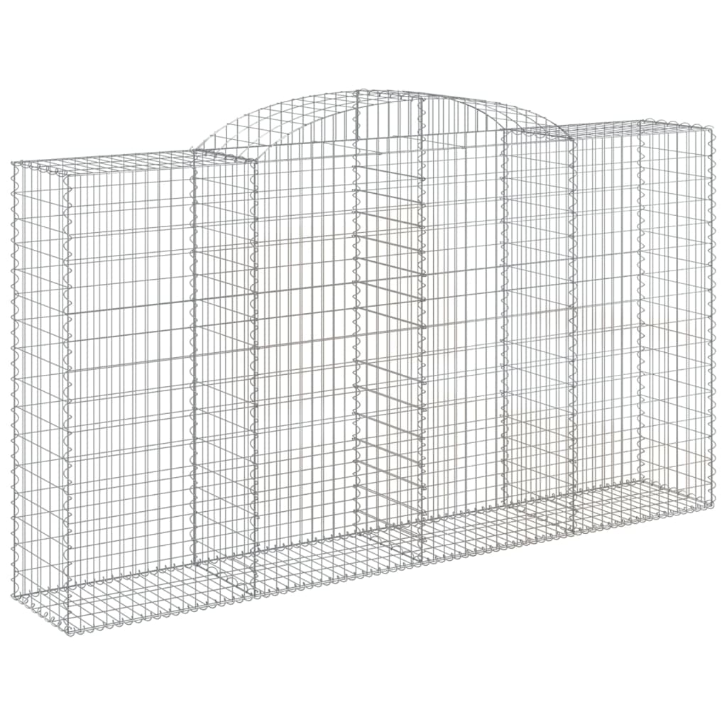 Lučne gabionske košare 25 kom 300x50x160/180 cm pocinčano željezo