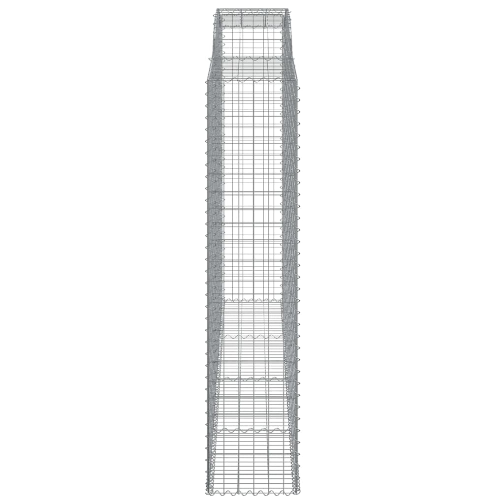 Lučne gabionske košare 15 kom 300x50x220/240 cm pocinčano željezo