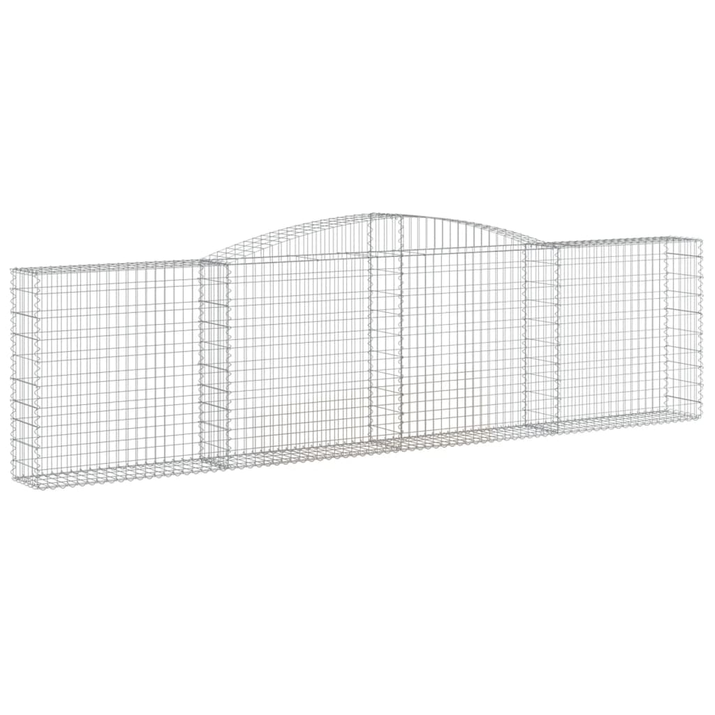Lučne gabionske košare 4 kom 400x30x100/120cm pocinčano željezo