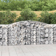 Lučne gabionske košare 10kom 400x50x100/120cm pocinčano željezo
