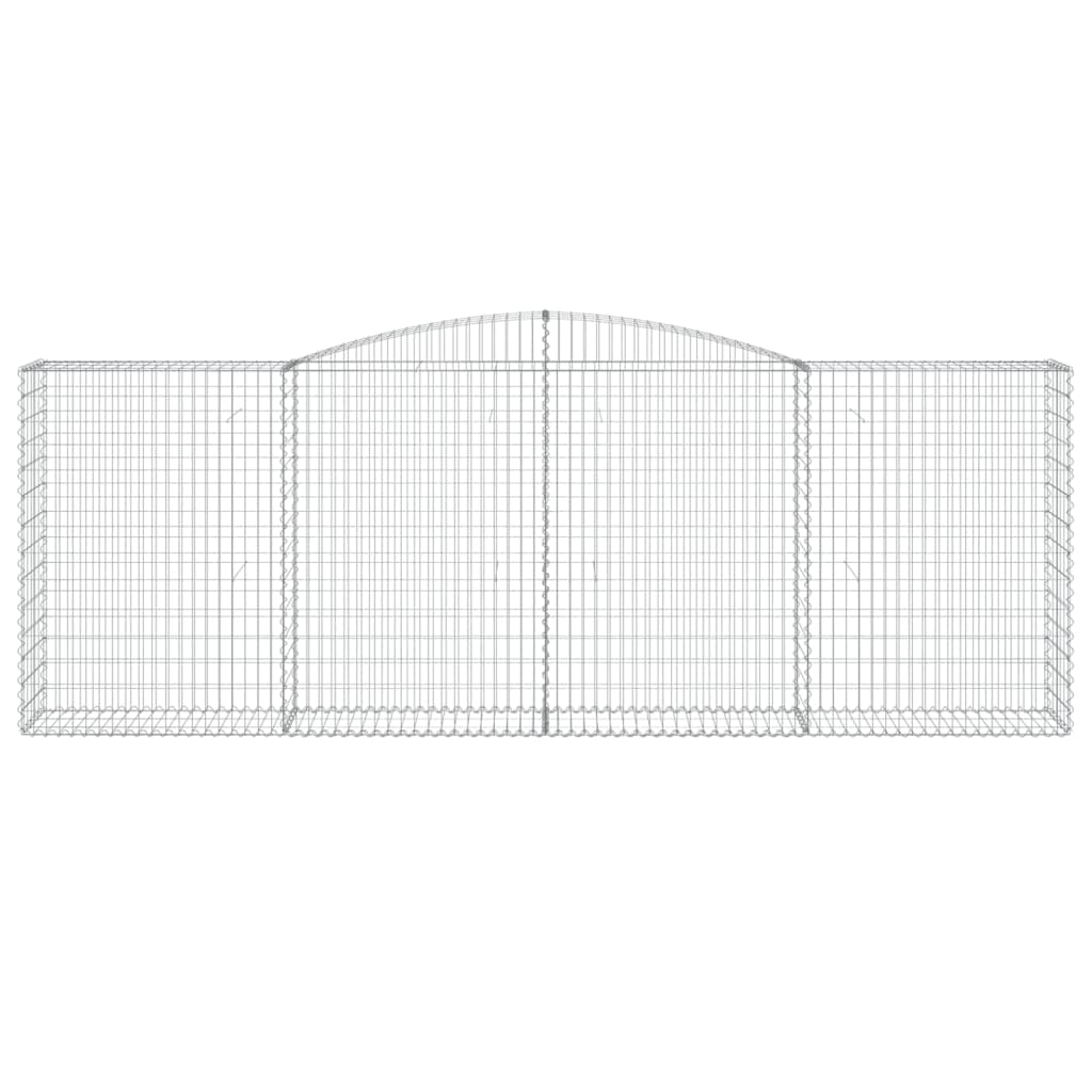Lučne gabionske košare 25 kom 400 x 50 x 140/160 cm željezne