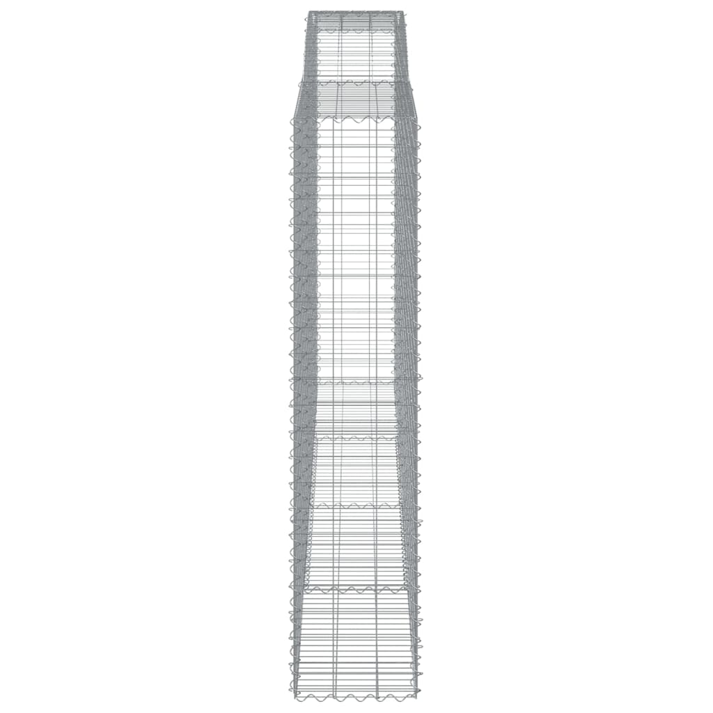 Lučne gabionske košare 6 kom 400x50x220/240cm pocinčano željezo