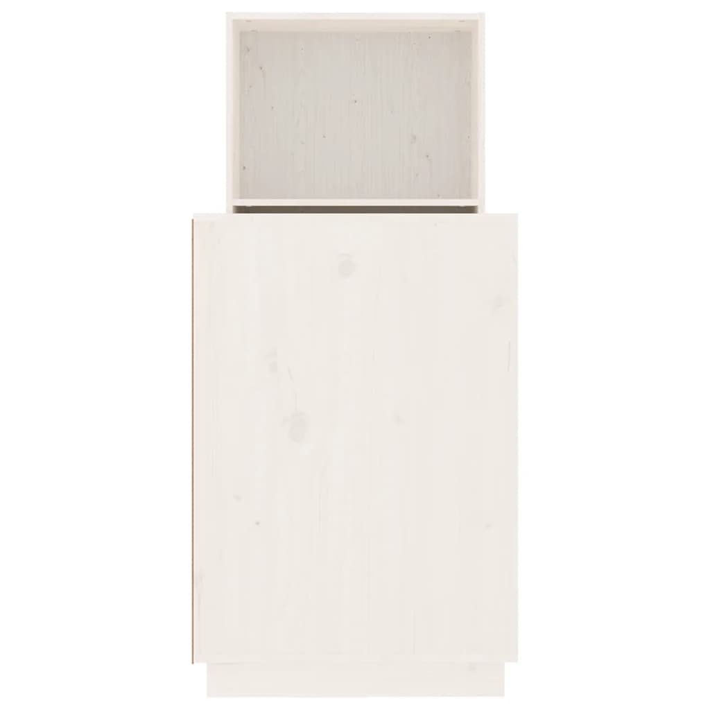 Radni stol bijeli 110 x 53 x 117 cm od masivne borovine