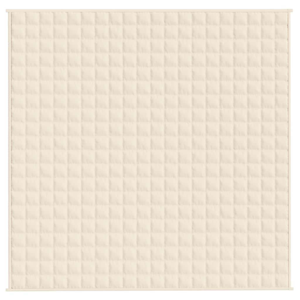 Teška deka svijetla krem 200x200 cm 9 kg od tkanine