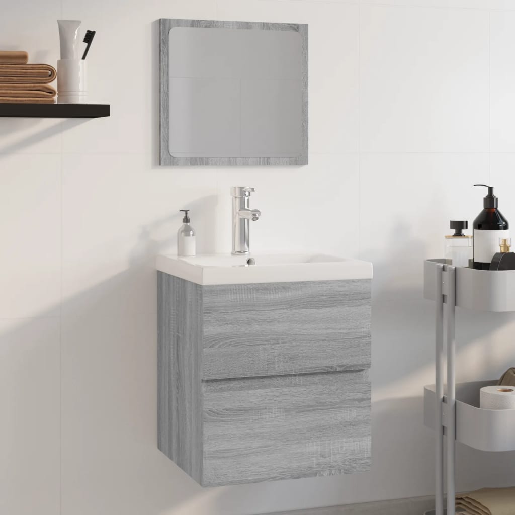 Set kupaonskog namještaja boja hrasta sonome konstruirano drvo
