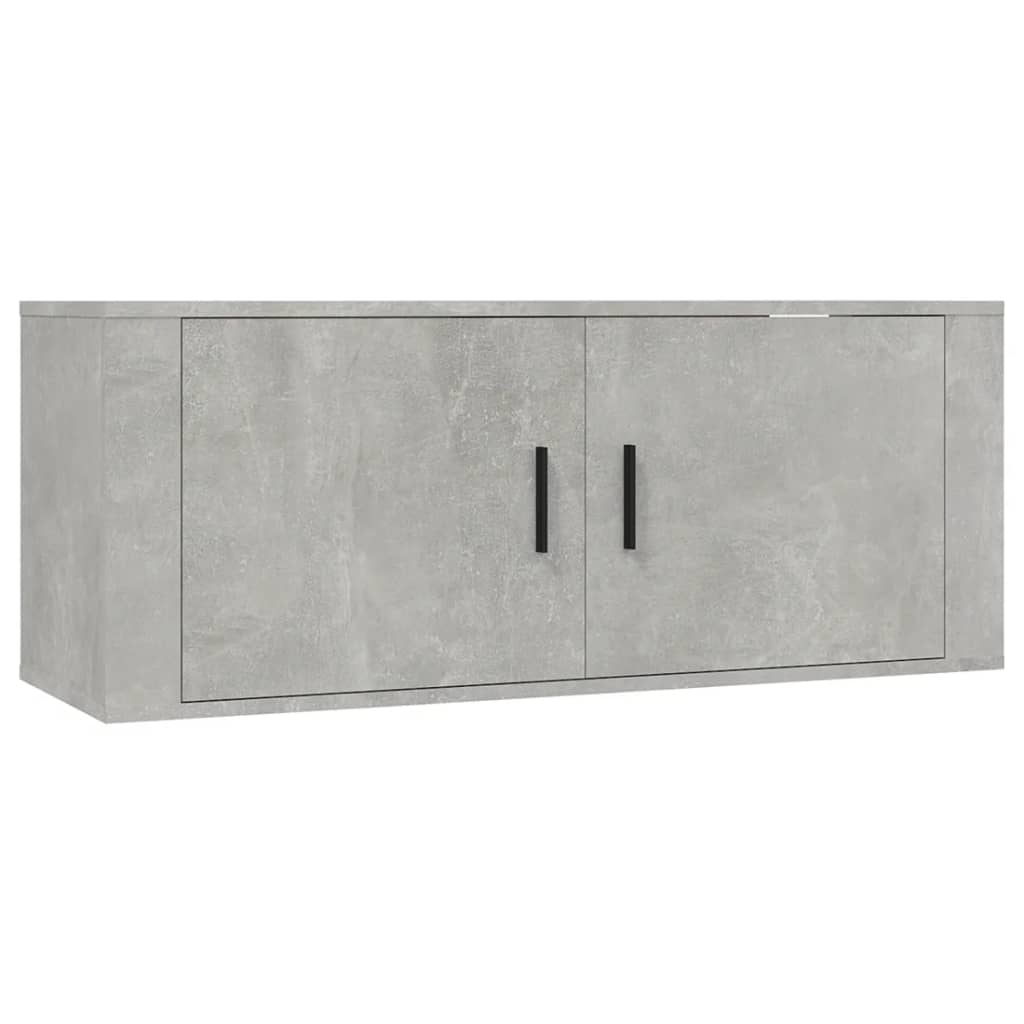 Zidni TV ormarić siva boja betona 100x34,5x40 cm