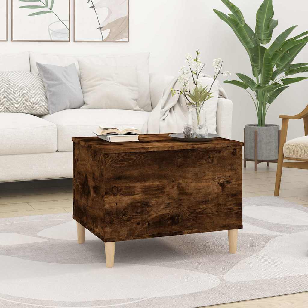 Stolić za kavu boja hrasta 60x44,5x45 cm konstruirano drvo Smeđa