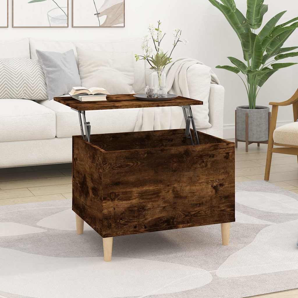 Stolić za kavu boja hrasta 60x44,5x45 cm konstruirano drvo Smeđa