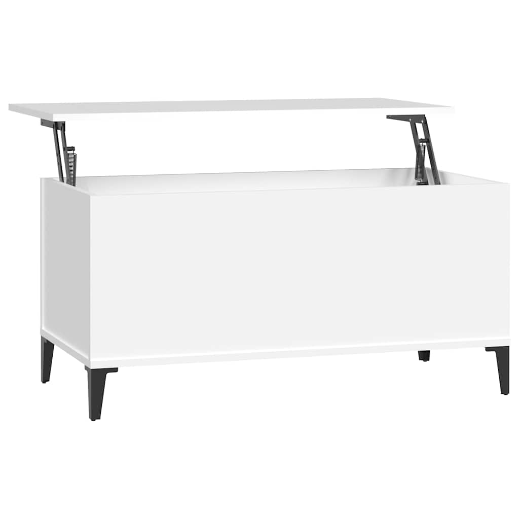 Stolić za kavu bijeli 90 x 44,5 x 45 cm od konstruiranog drva