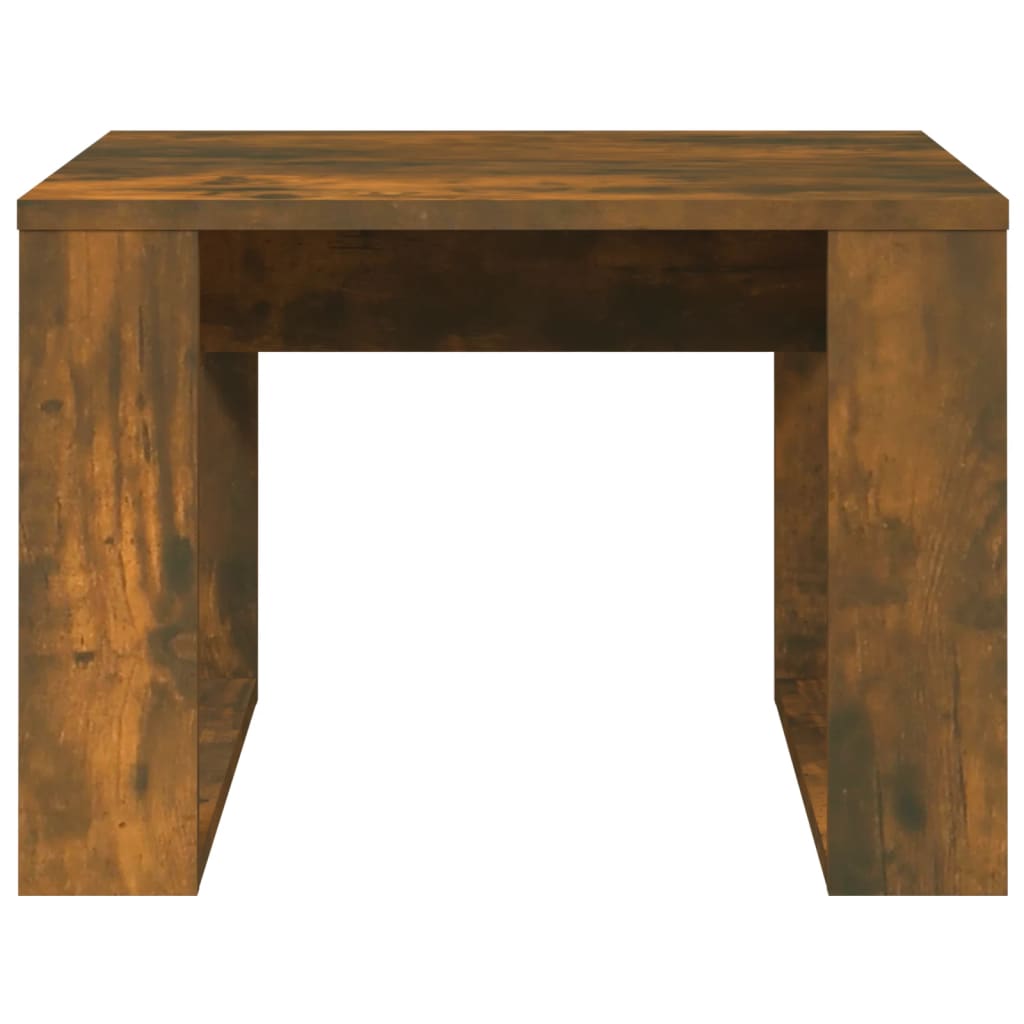 Bočni stolić boja dimljenog hrasta 50x50x35cm konstruirano drvo