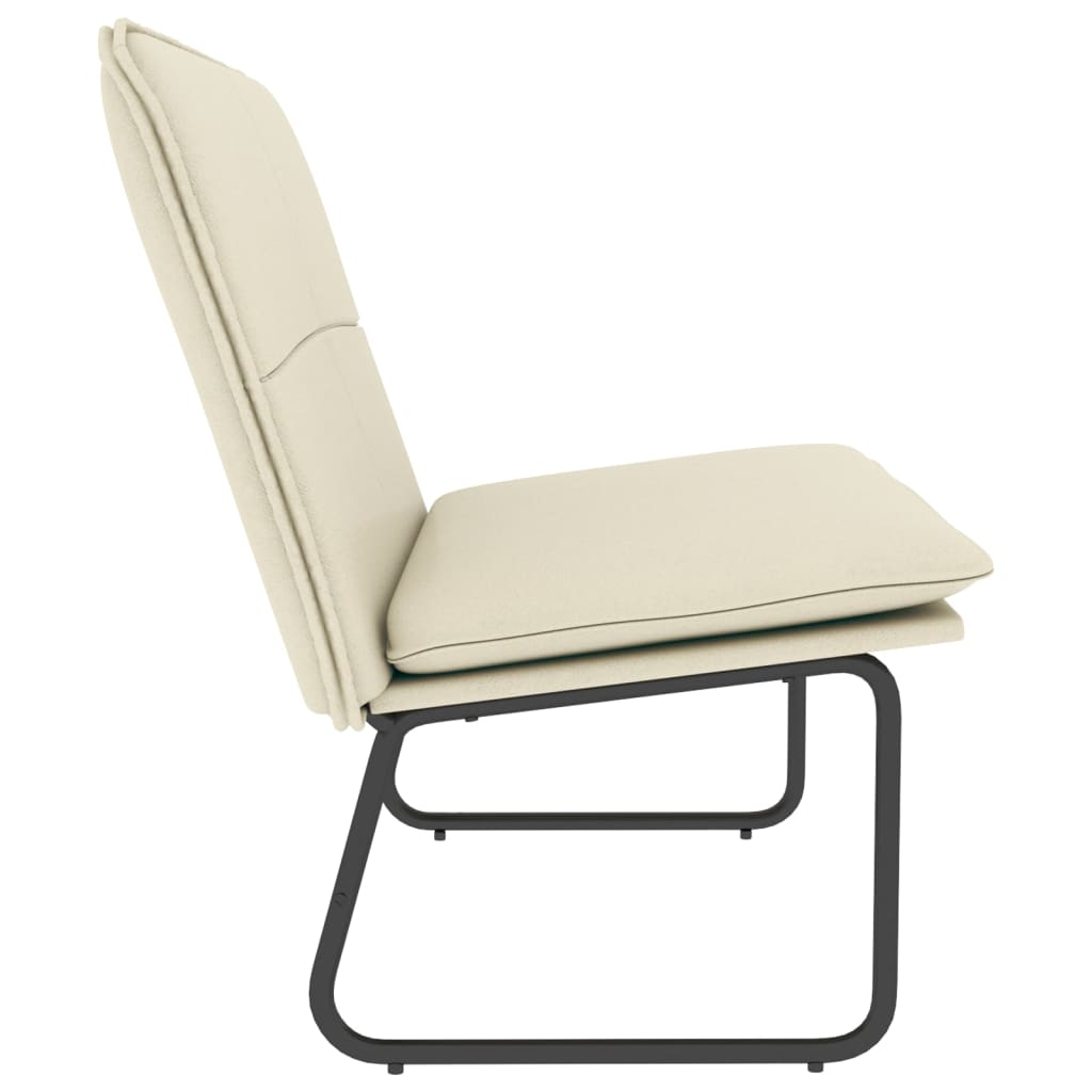 Klupa krem 100 x 75 x 76 cm od umjetne kože