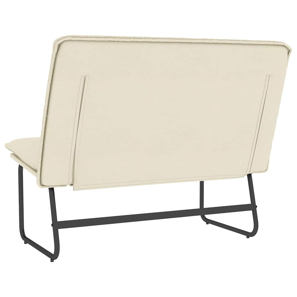 Klupa krem 100 x 75 x 76 cm od umjetne kože