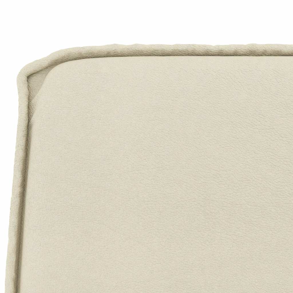 Klupa krem 100 x 75 x 76 cm od umjetne kože