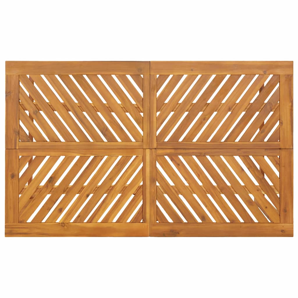 Vrtni set za objed 3 kom. Smeđa 150 x 90 x 74 cm