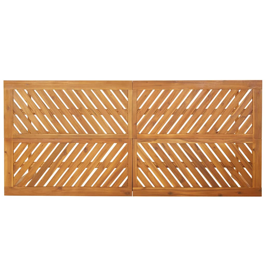 Vrtni set za objed 7 kom. Smeđa 200 x 90 x 74 cm