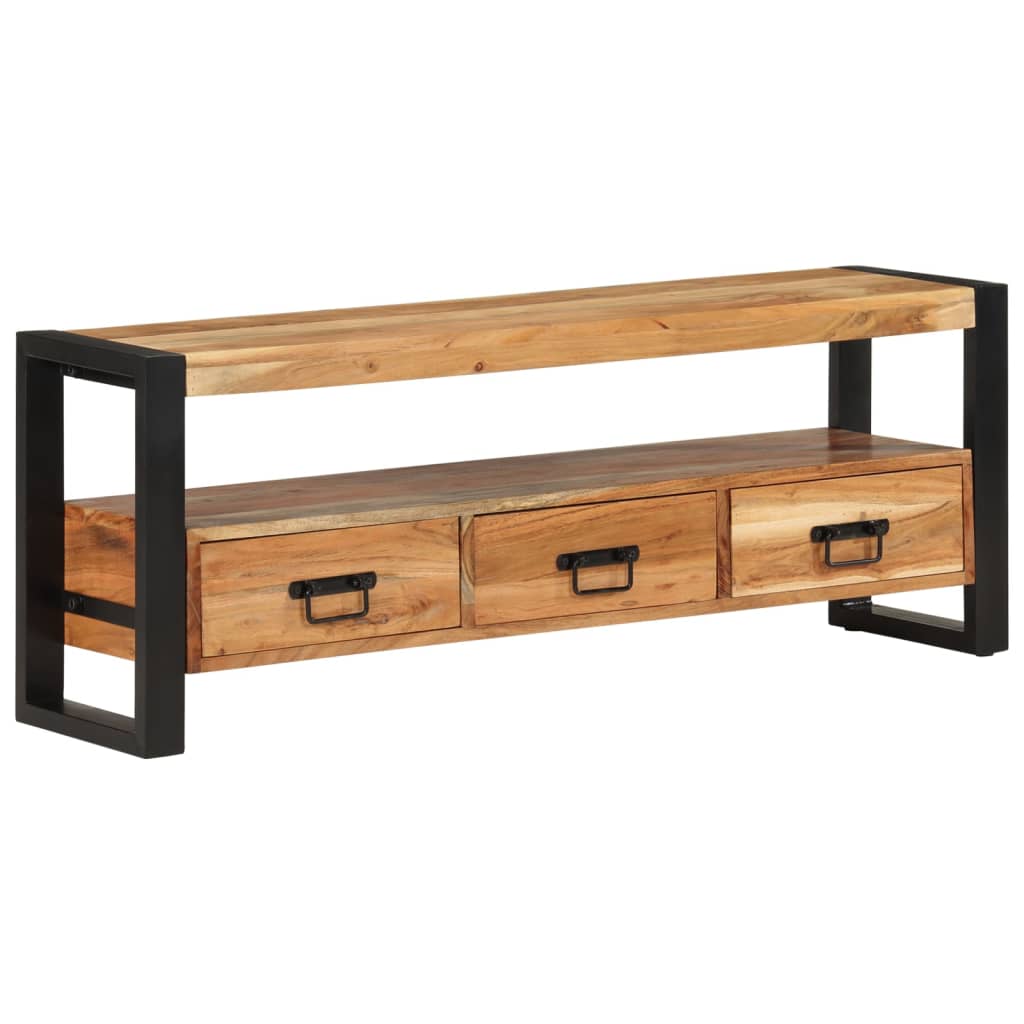 TV ormarić 120 x 30 x 45 cm od masivnog bagremovog drva