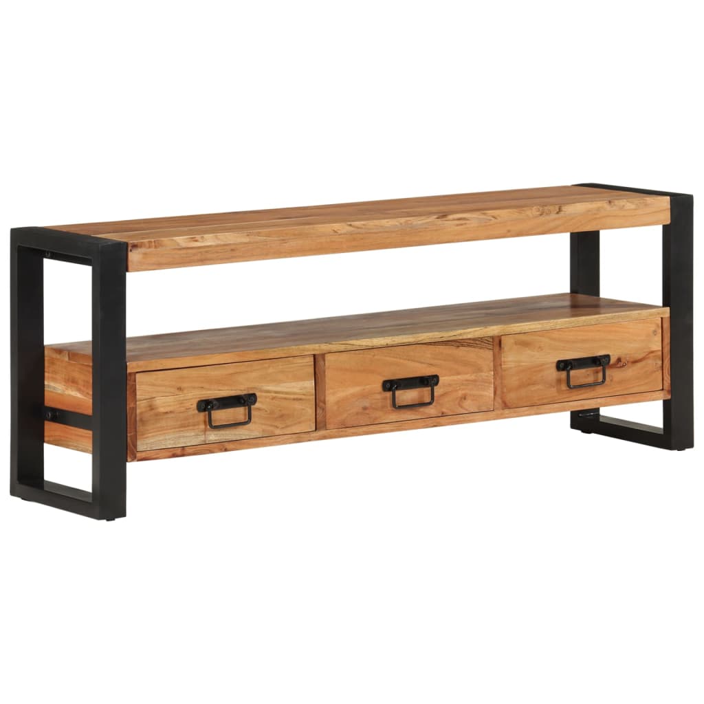 TV ormarić 120 x 30 x 45 cm od masivnog bagremovog drva