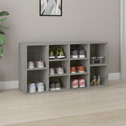 Klupa za cipele boja hrasta 103x30x55 cm konstruirano drvo Siva