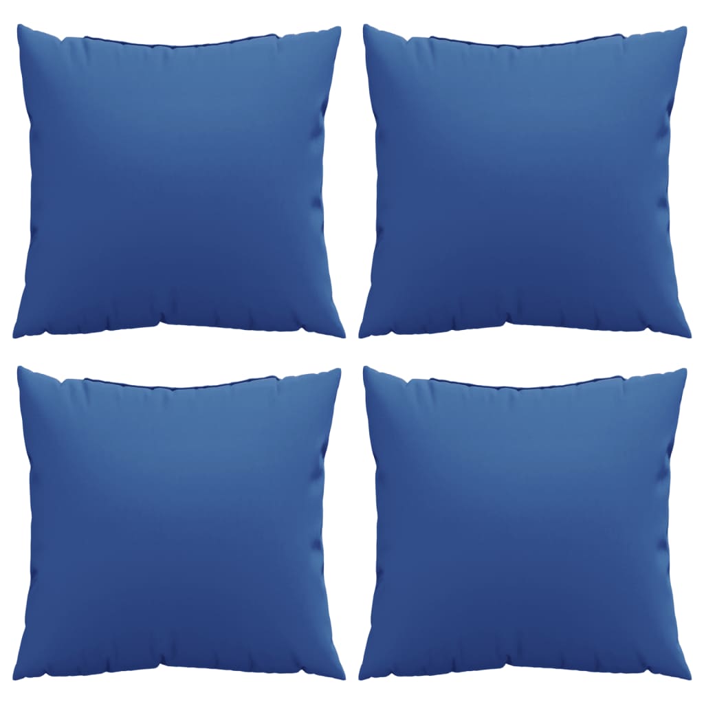 Jastuci za sofu 4 kom. kraljevsko plave boje 60x60 cm tkanina