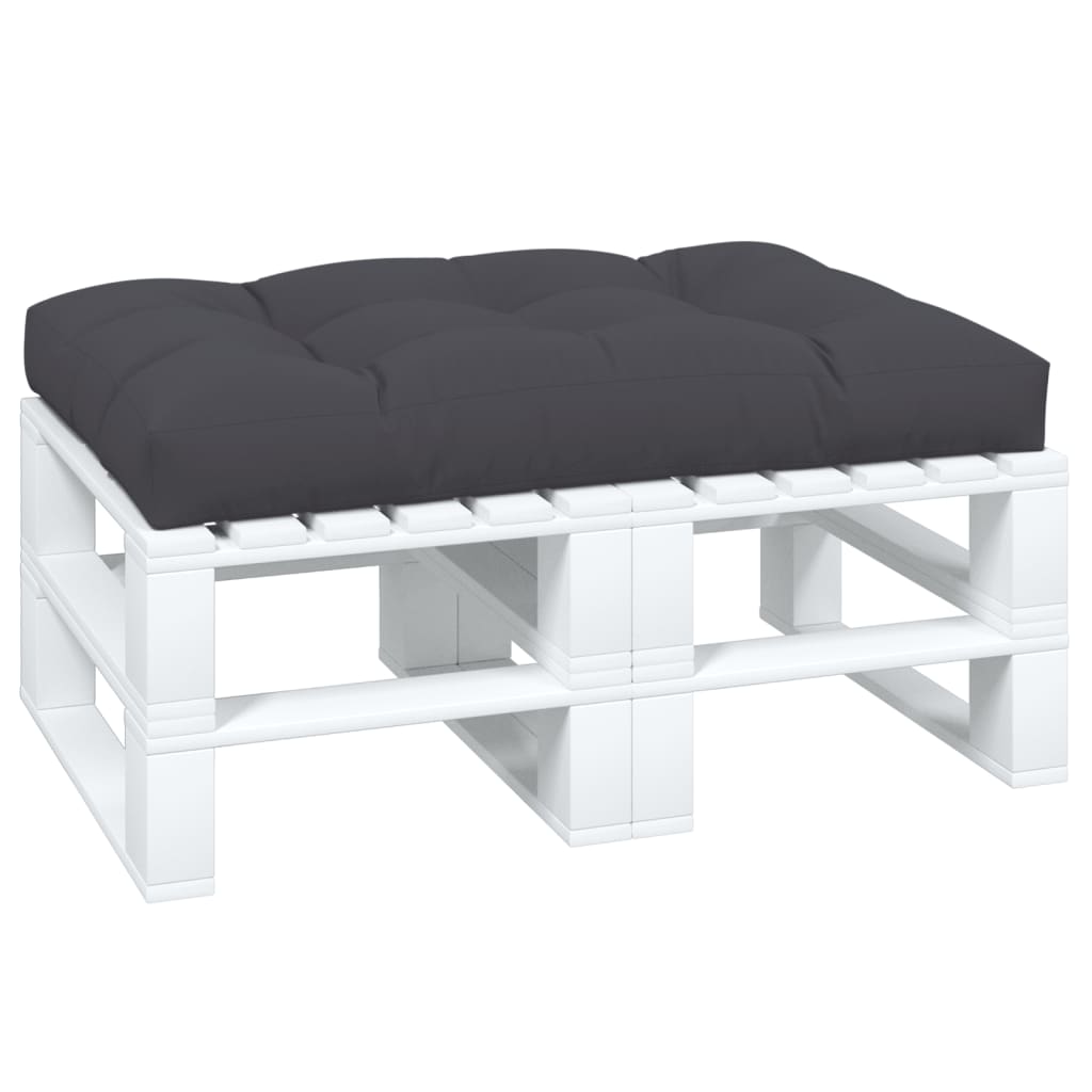 Jastuk za palete antracit 120 x 80 x 12 cm od tkanine