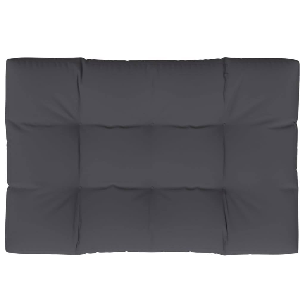 Jastuk za palete antracit 120 x 80 x 12 cm od tkanine