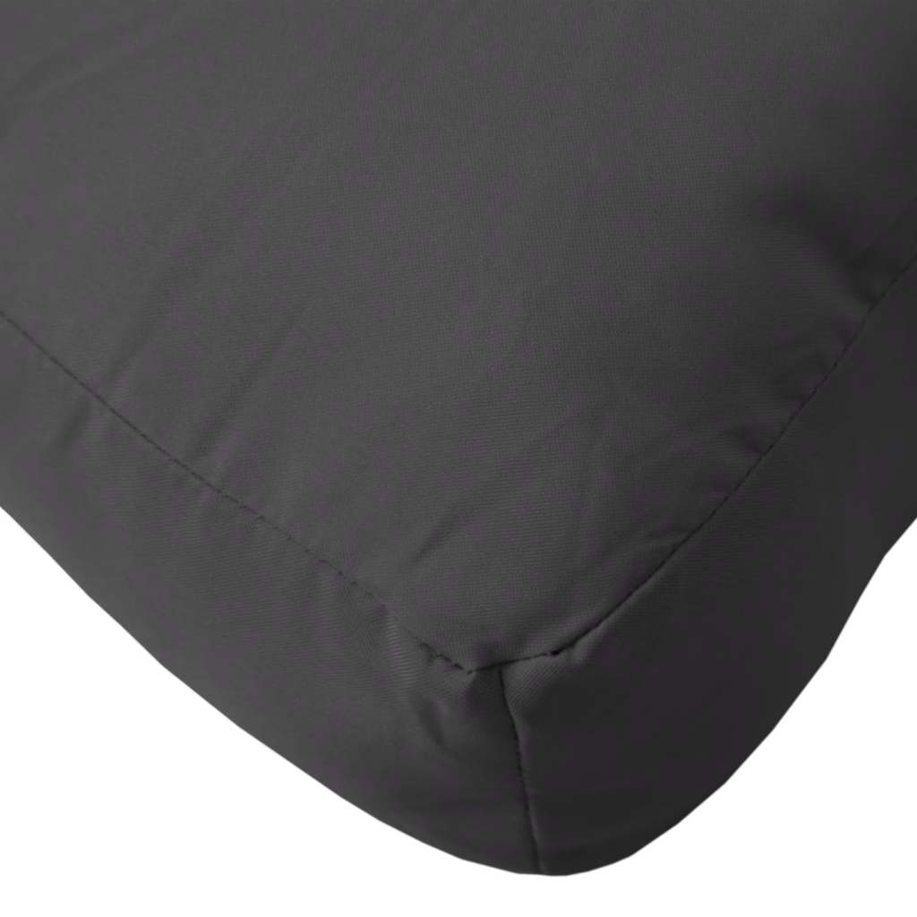 Jastuci za palete 2 kom crni od tkanine Crna 60 x 60 x 12 cm