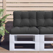 Jastuci za palete 2 kom crni od tkanine Crna 60 x 60 x 12 cm