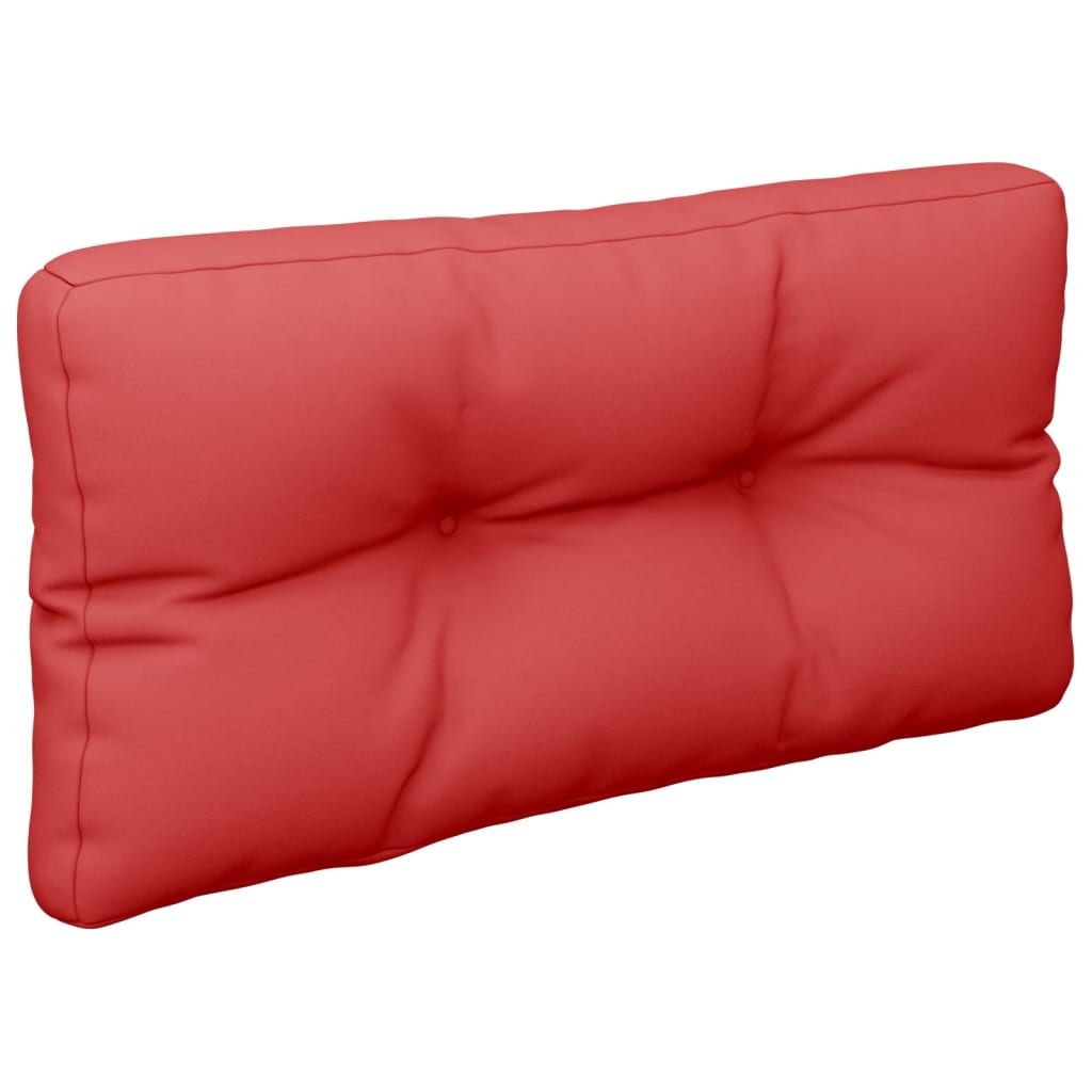 Jastuci za palete 2 kom crveni od tkanine Crvena 70 x 70 x 12 cm
