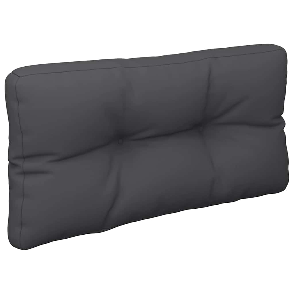 Jastuci za palete 2 kom crni od tkanine Crna 70 x 70 x 12 cm