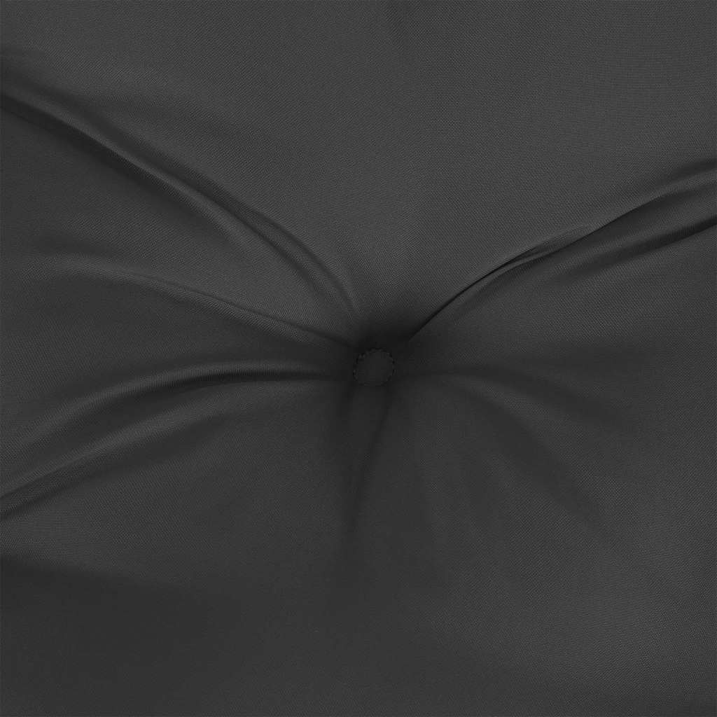 Jastuci za palete 2 kom crni od tkanine Crna 70 x 70 x 12 cm