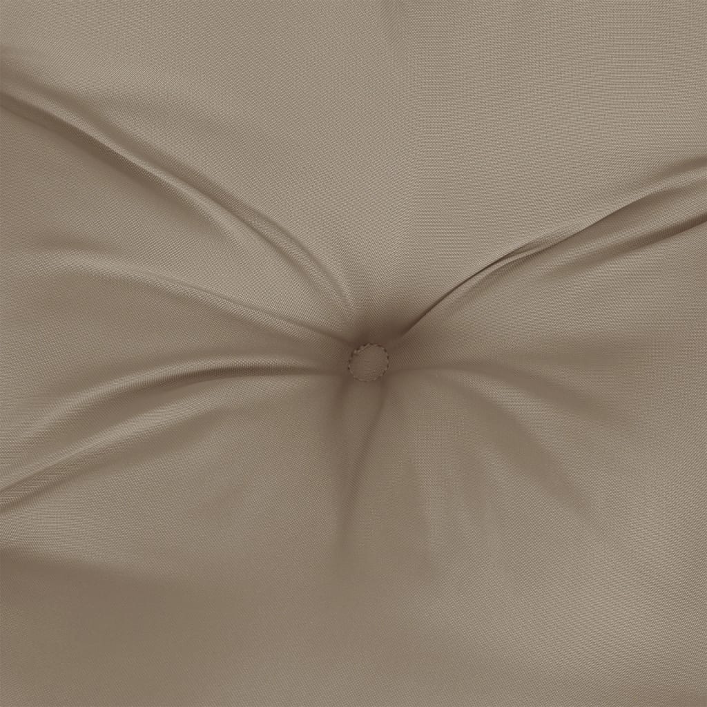 Jastuci za palete 2 kom smeđesivi od tkanine Tupe 70 x 70 x 12 cm