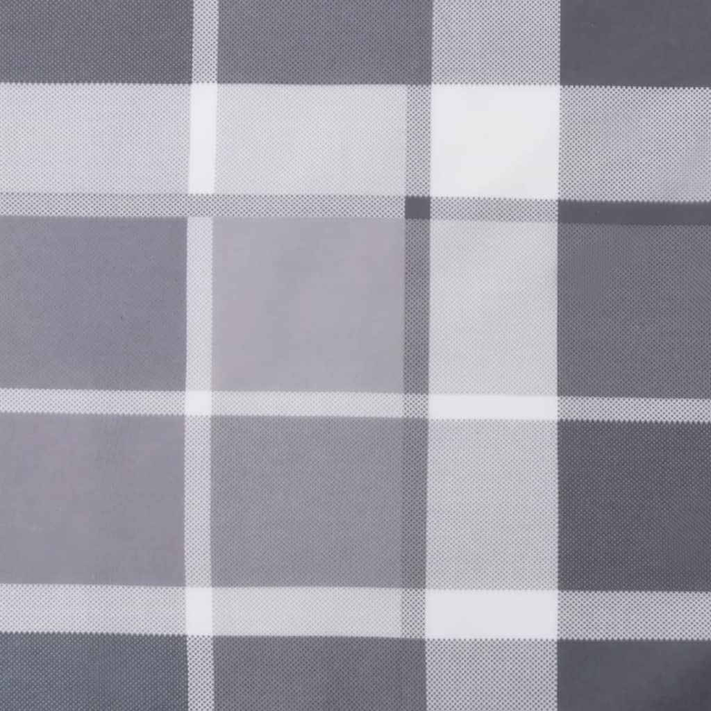 Jastuci za palete 2 kom sivi karirani od tkanine Šarena 70 x 70 x 12 cm