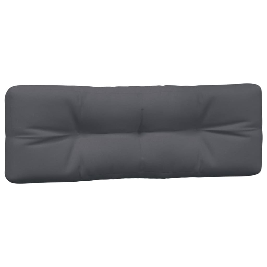 Jastuci za palete 2 kom antracit od tkanine Antracitno siva 120 x 80 x 12 cm