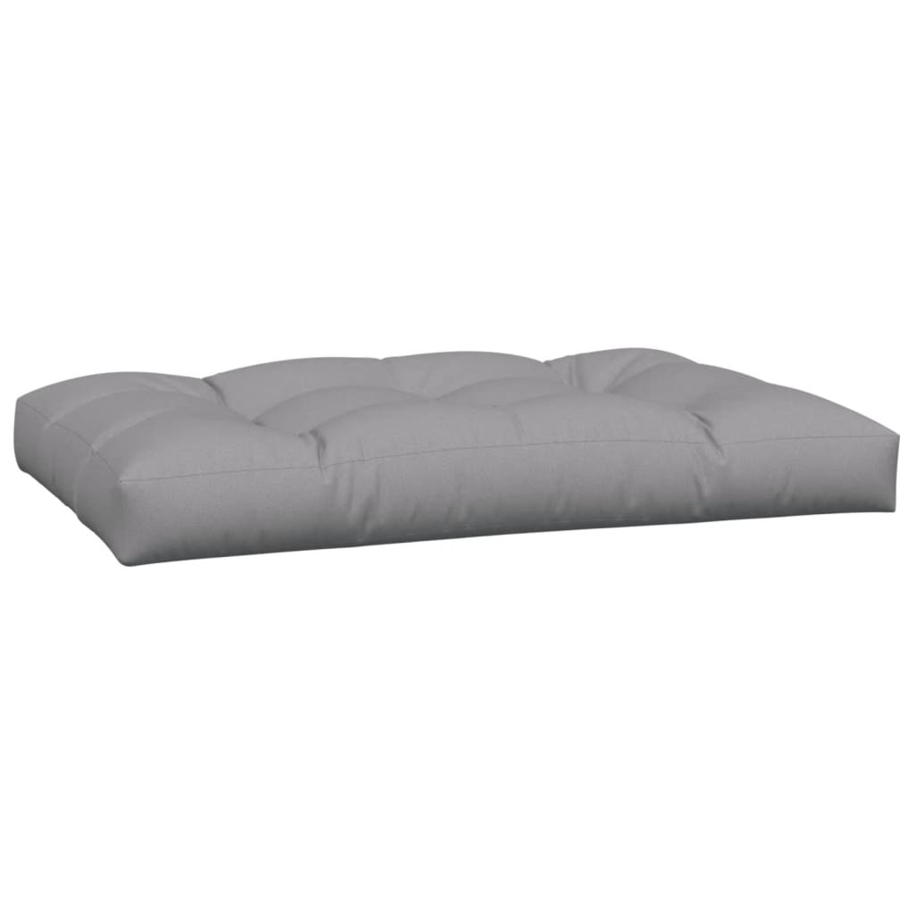 Jastuci za palete 2 kom sivi od tkanine Siva 120 x 80 x 12 cm