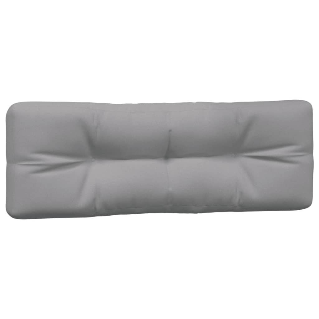 Jastuci za palete 2 kom sivi od tkanine Siva 120 x 80 x 12 cm