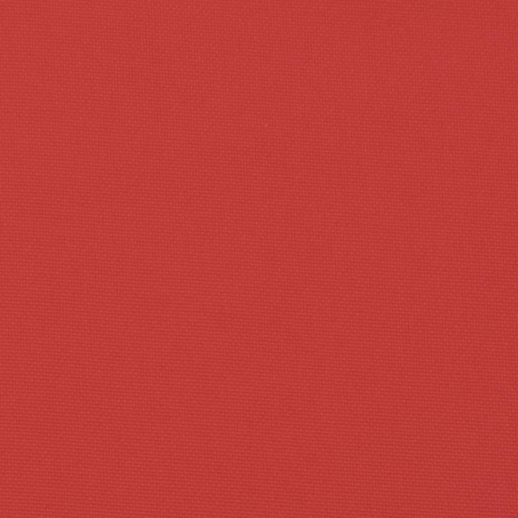 Jastuci za palete 2 kom crveni od tkanine Crvena 120 x 80 x 12 cm
