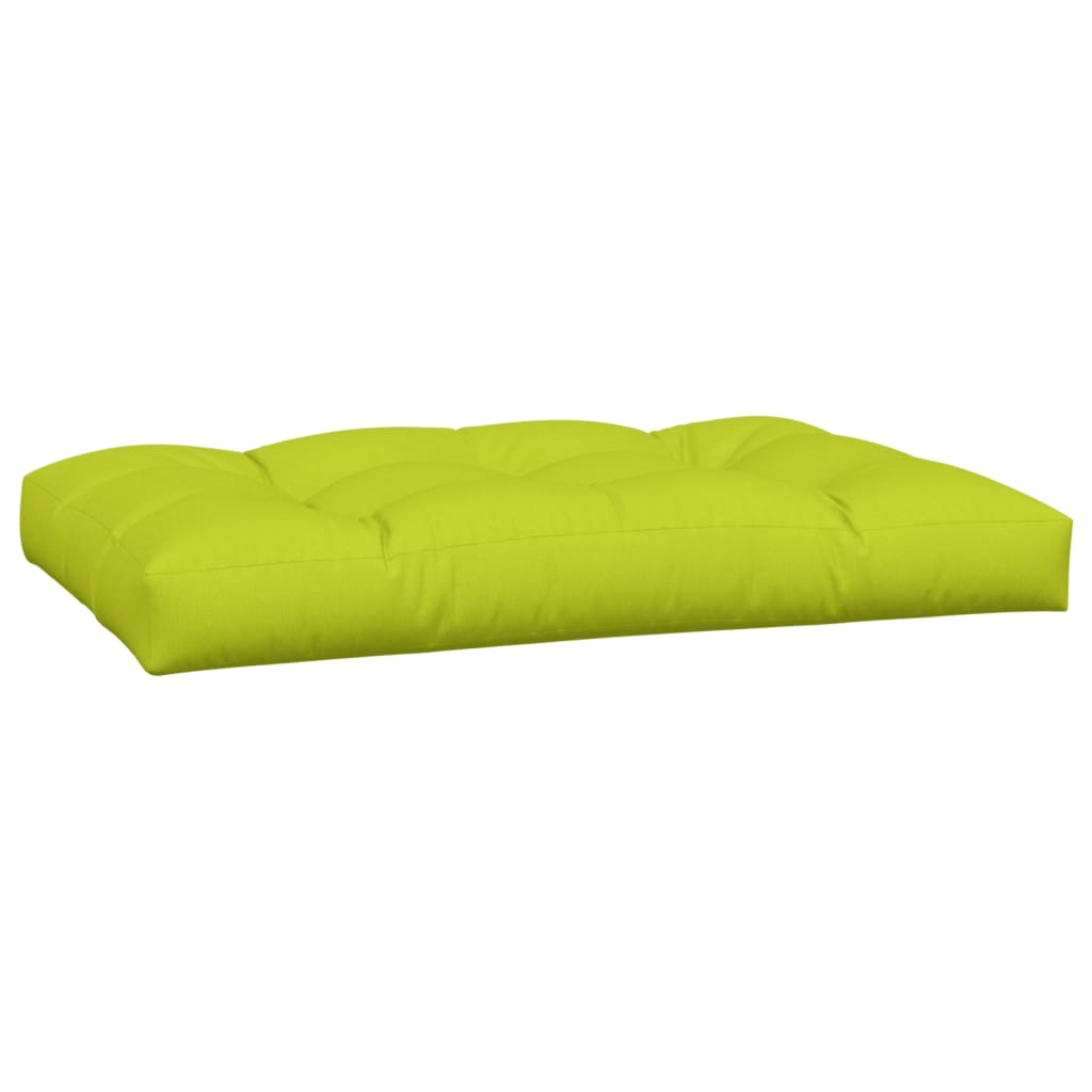 Jastuci za palete 2 kom jarkozeleni od tkanine Zelena 60 x 60 x 12 cm