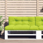 Jastuci za palete 2 kom jarkozeleni od tkanine Zelena 60 x 60 x 12 cm