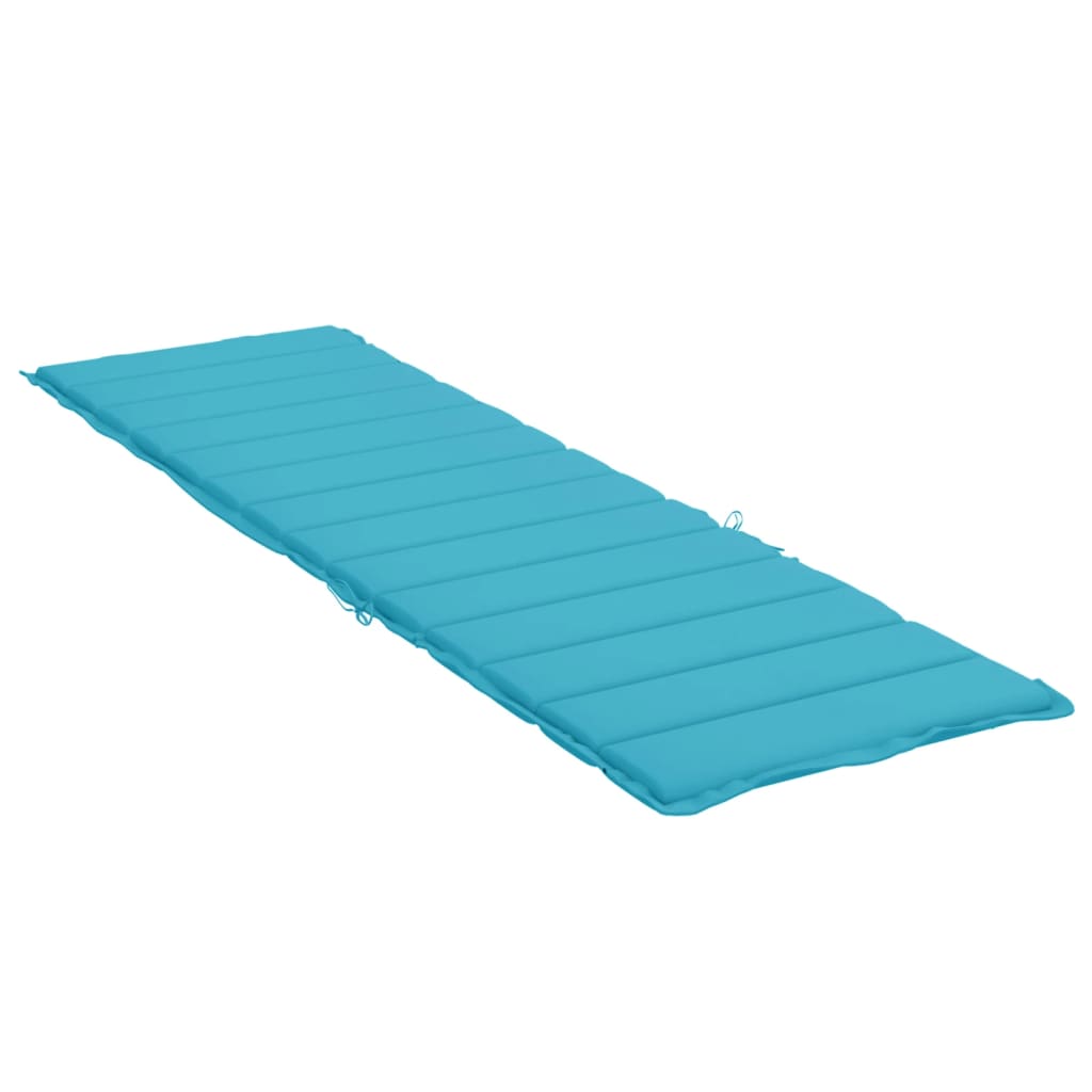 Jastuk za ležaljku za sunčanje tirkizni od tkanine Oxford Tirkizna 200 x 60 x 4 cm