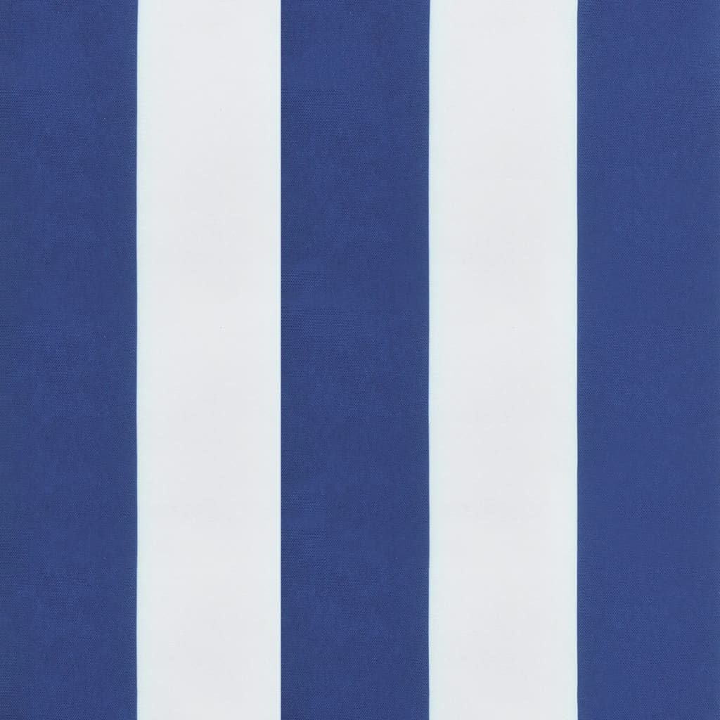 Jastuk za vrtnu klupu plavo-bijeli prugasti 110x50x7 cm tkanina
