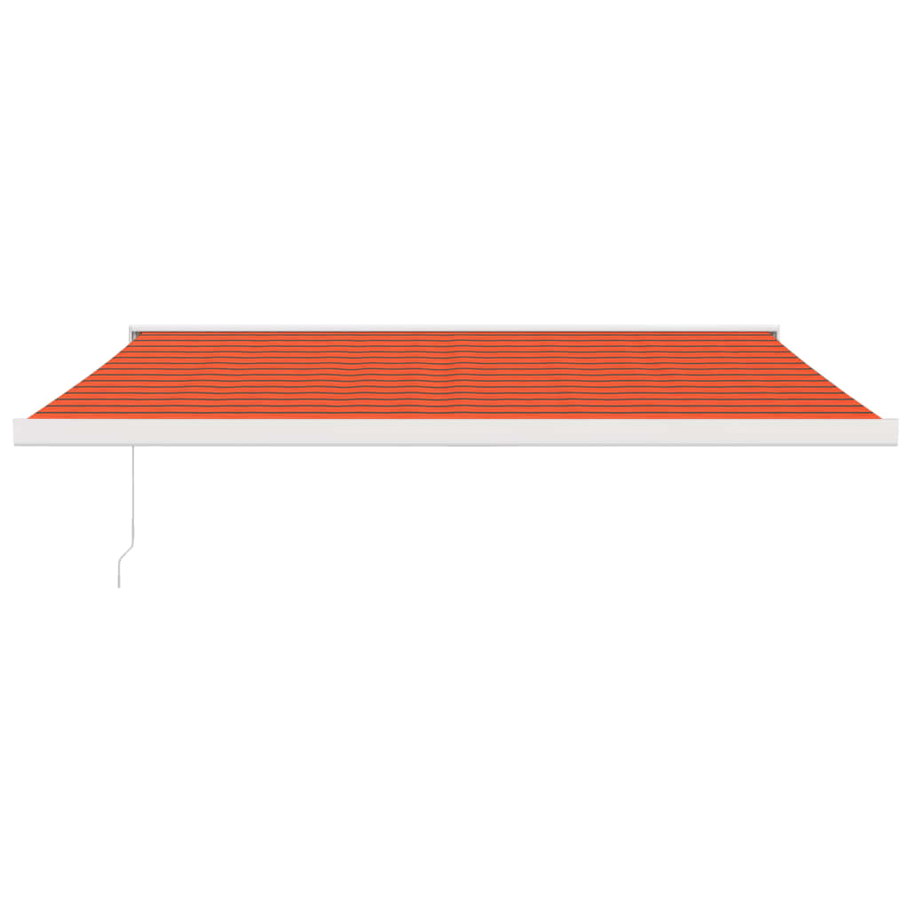 Tenda na uvlačenje narančasto-smeđa 4,5x3 m tkanina i aluminij