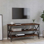 TV ormarić boja dimljenog hrasta 100x40x50 cm konstruirano drvo