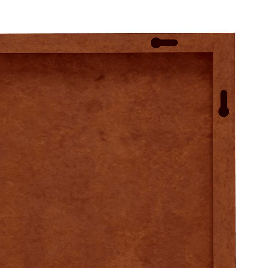 Vrtni zidni ukras 105 x 55 cm čelik COR-TEN s uzorkom zupčanika
