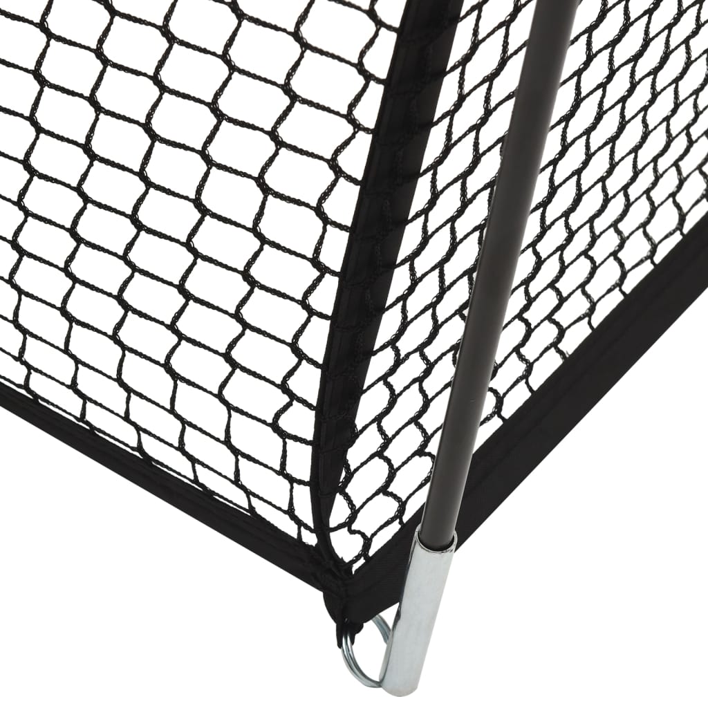 Mreža za kavez za bejzbol crna 600 x 400 x 250 cm od poliestera