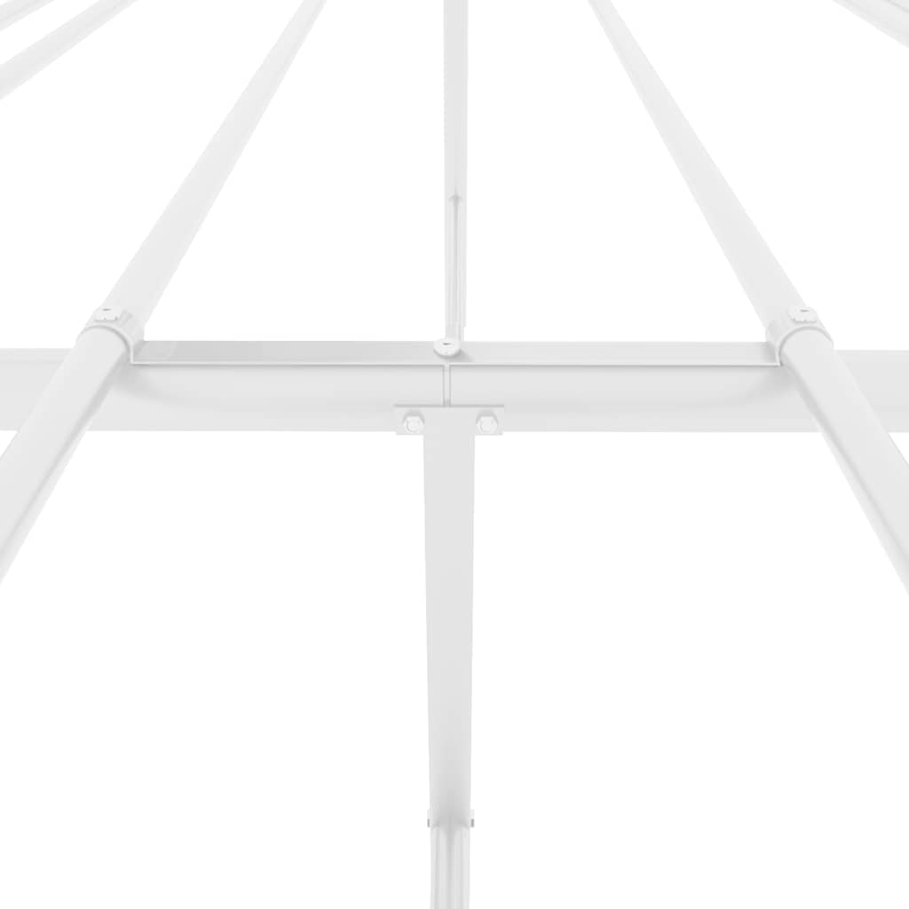 Metalni okvir za krevet bijeli 183x213 cm