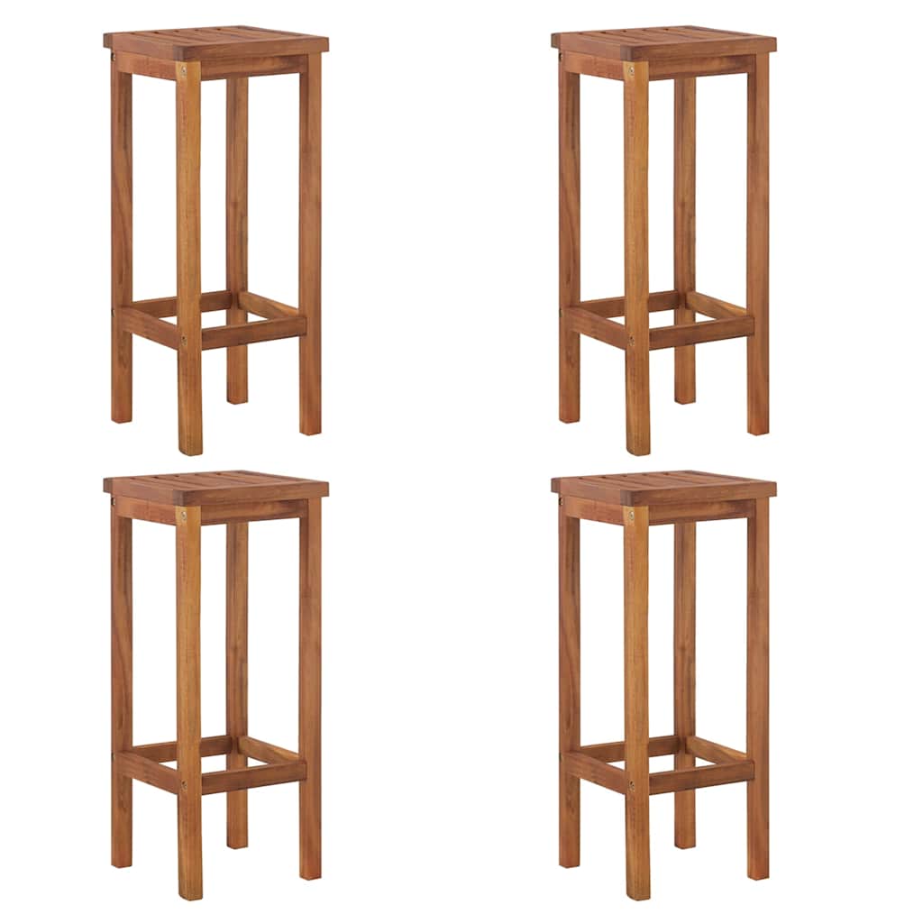 5-dijelni vrtni barski set od masivnog bagremovog drva Smeđa 60 cm table length