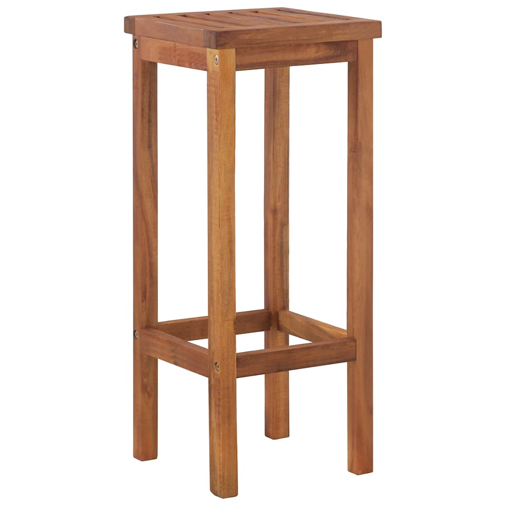 5-dijelni vrtni barski set od masivnog bagremovog drva Smeđa 60 cm table length
